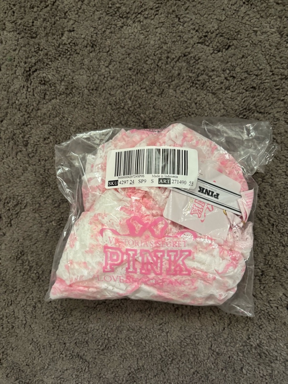 LoveShackFancy x Pink Victoria Secret Strapless Lace Ruffle Dress - Picture 6 of 6
